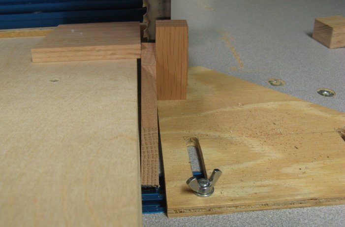 Setting depth of cut for the pins