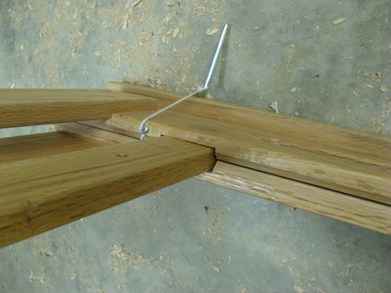 Folding Sawhorses - shown folded from the bottom